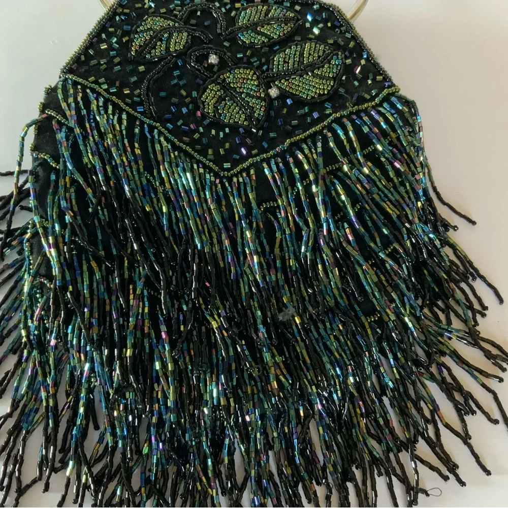 (REDUCED) BEAUTIFUL BEADED VINTAGE BAG - Picture 6 of 7